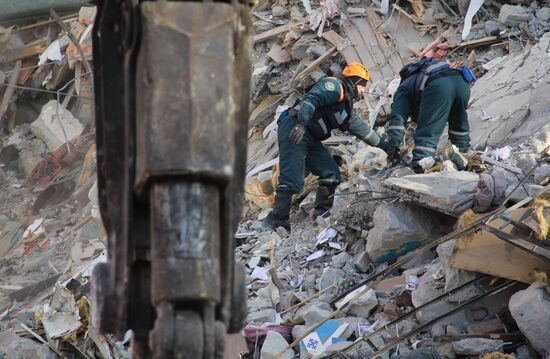 Russia Magnitogorsk Gas Explosion