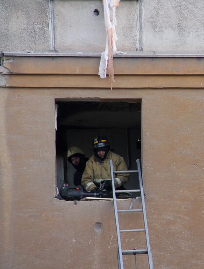 Russia Magnitogorsk Gas Explosion