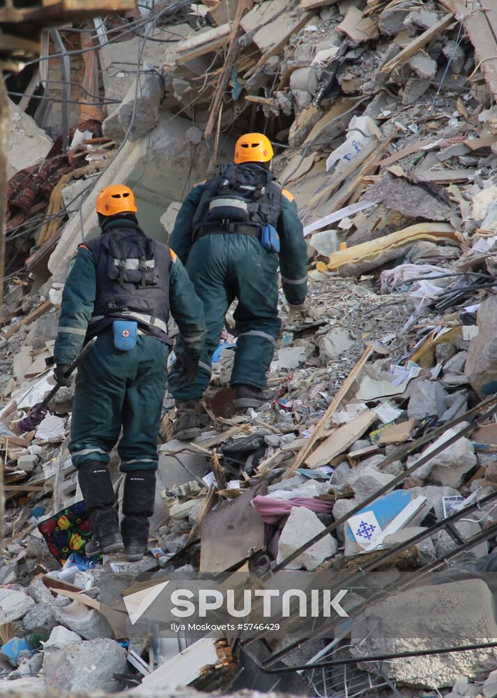 Russia Magnitogorsk Gas Explosion