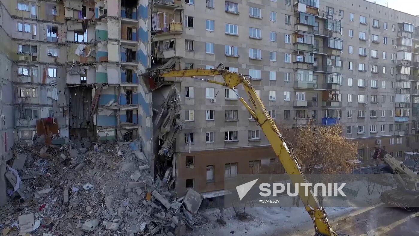 Russia Magnitogorsk Gas Explosion