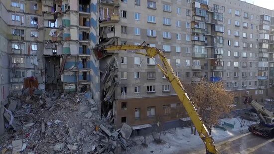 Russia Magnitogorsk Gas Explosion