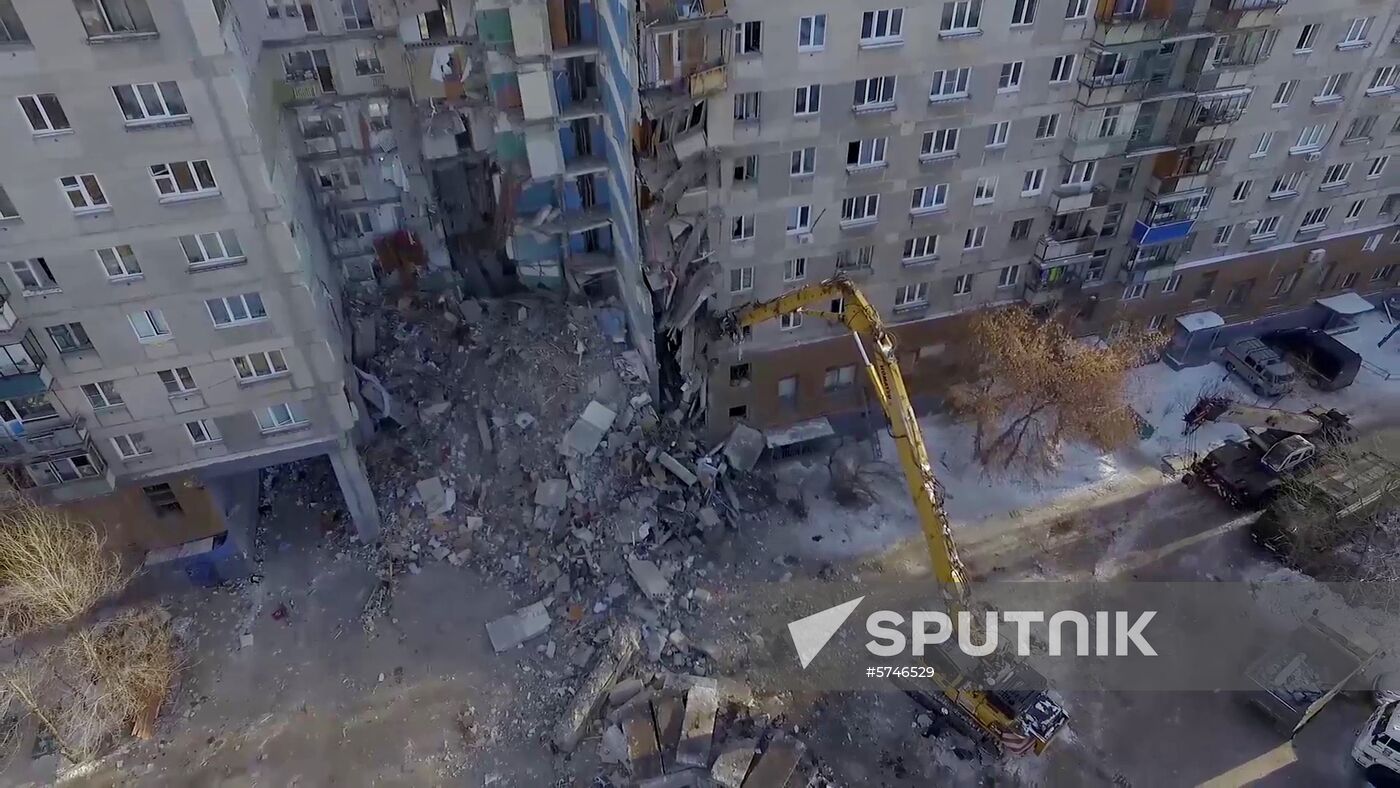 Russia Magnitogorsk Gas Explosion