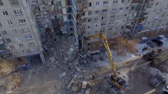 Russia Magnitogorsk Gas Explosion