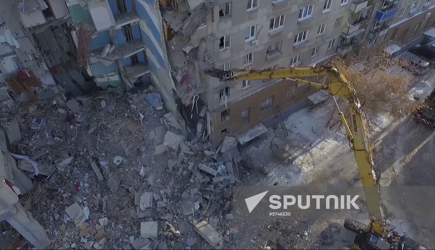 Russia Magnitogorsk Gas Explosion