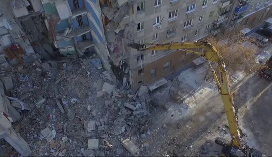 Russia Magnitogorsk Gas Explosion