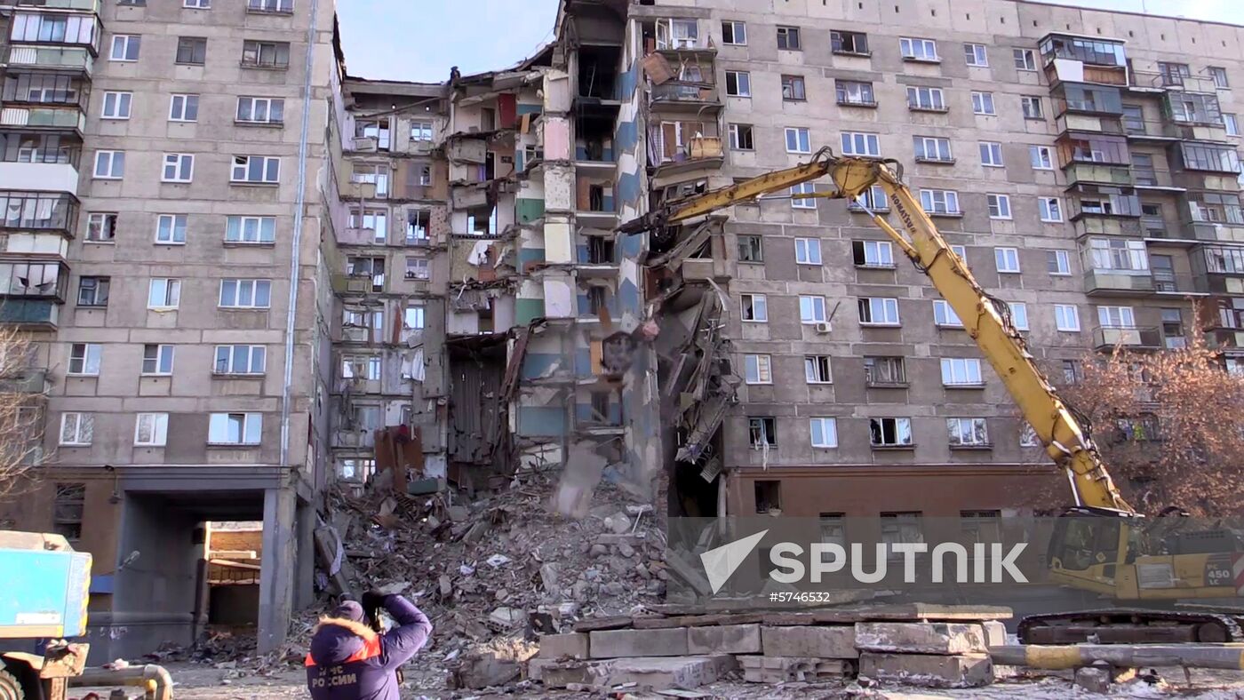 Russia Magnitogorsk Gas Explosion