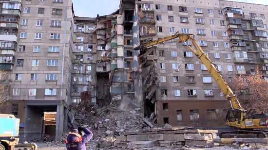 Russia Magnitogorsk Gas Explosion