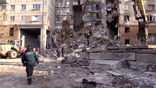 Russia Magnitogorsk Gas Explosion