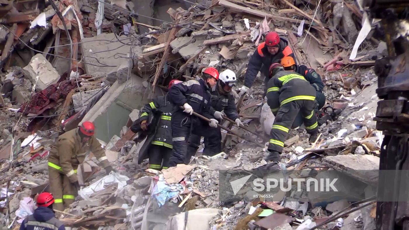 Russia Magnitogorsk Gas Explosion