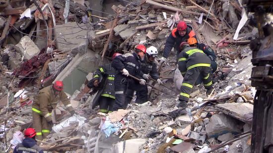 Russia Magnitogorsk Gas Explosion