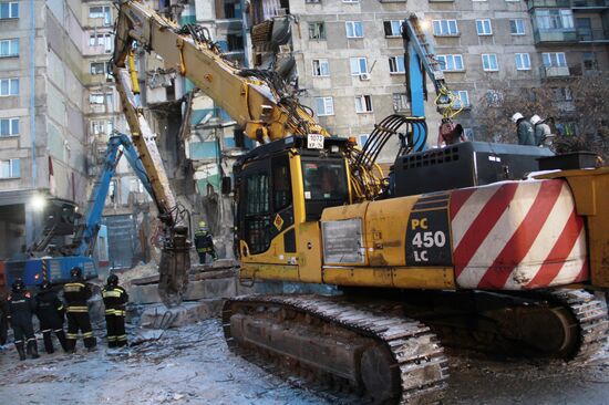 Russia Magnitogorsk Gas Explosion