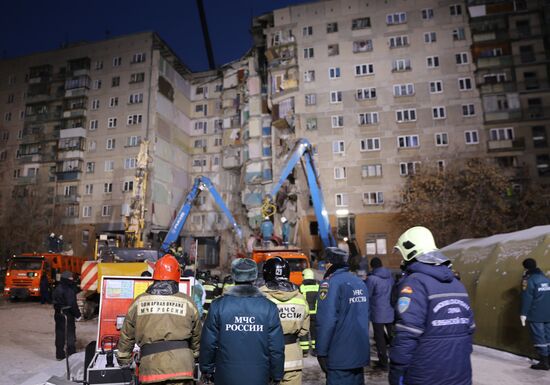 Russia Magnitogorsk Gas Explosion