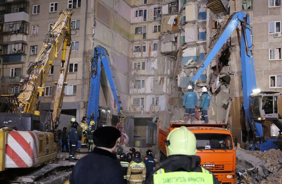 Russia Magnitogorsk Gas Explosion