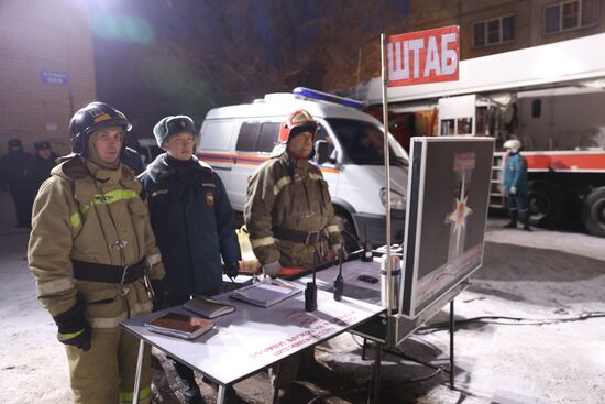 Russia Magnitogorsk Gas Explosion