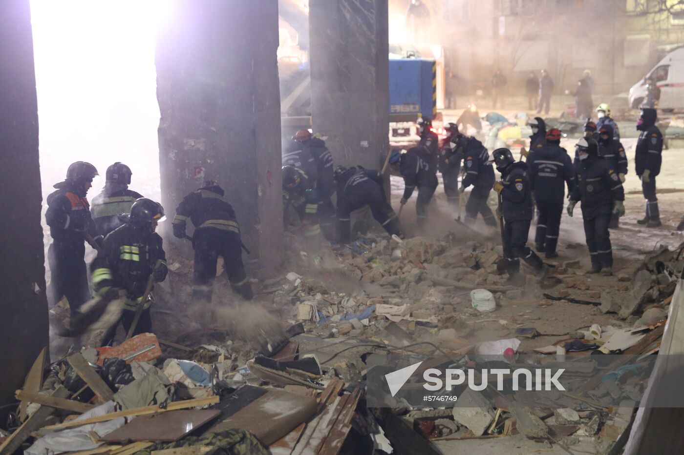 Russia Magnitogorsk Gas Explosion