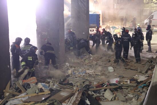 Russia Magnitogorsk Gas Explosion