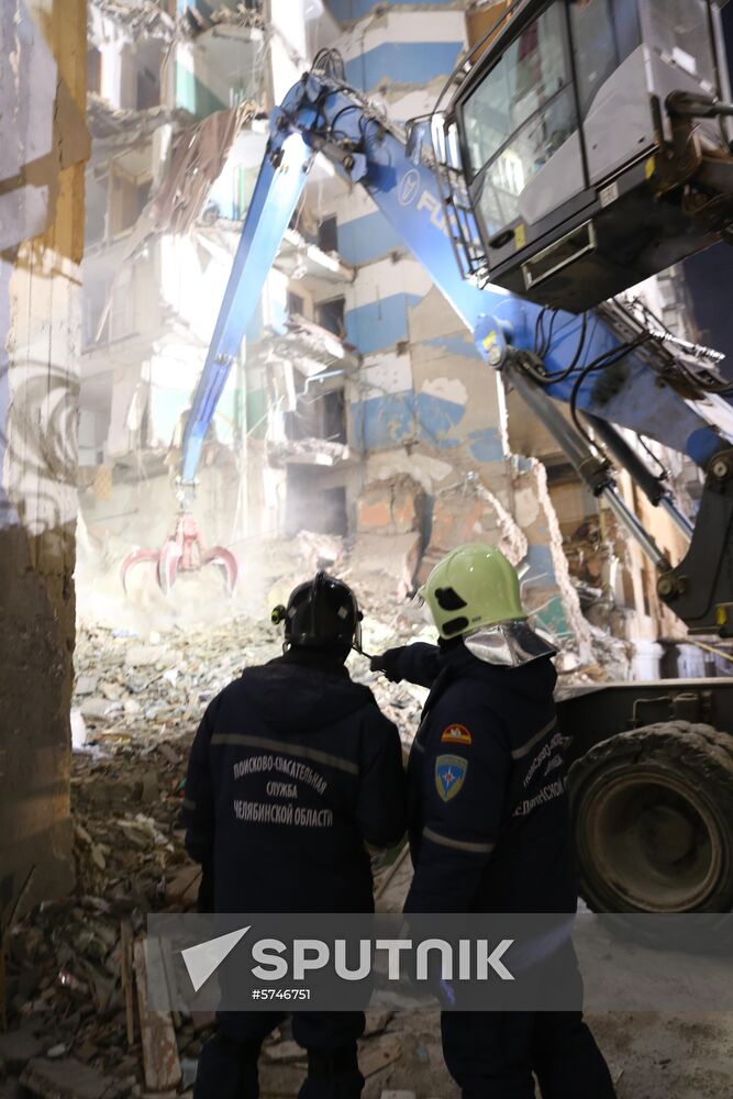 Russia Magnitogorsk Gas Explosion