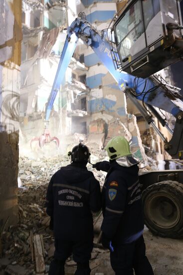 Russia Magnitogorsk Gas Explosion