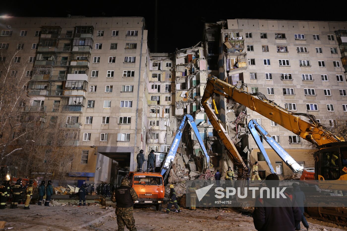 Russia Magnitogorsk Gas Explosion