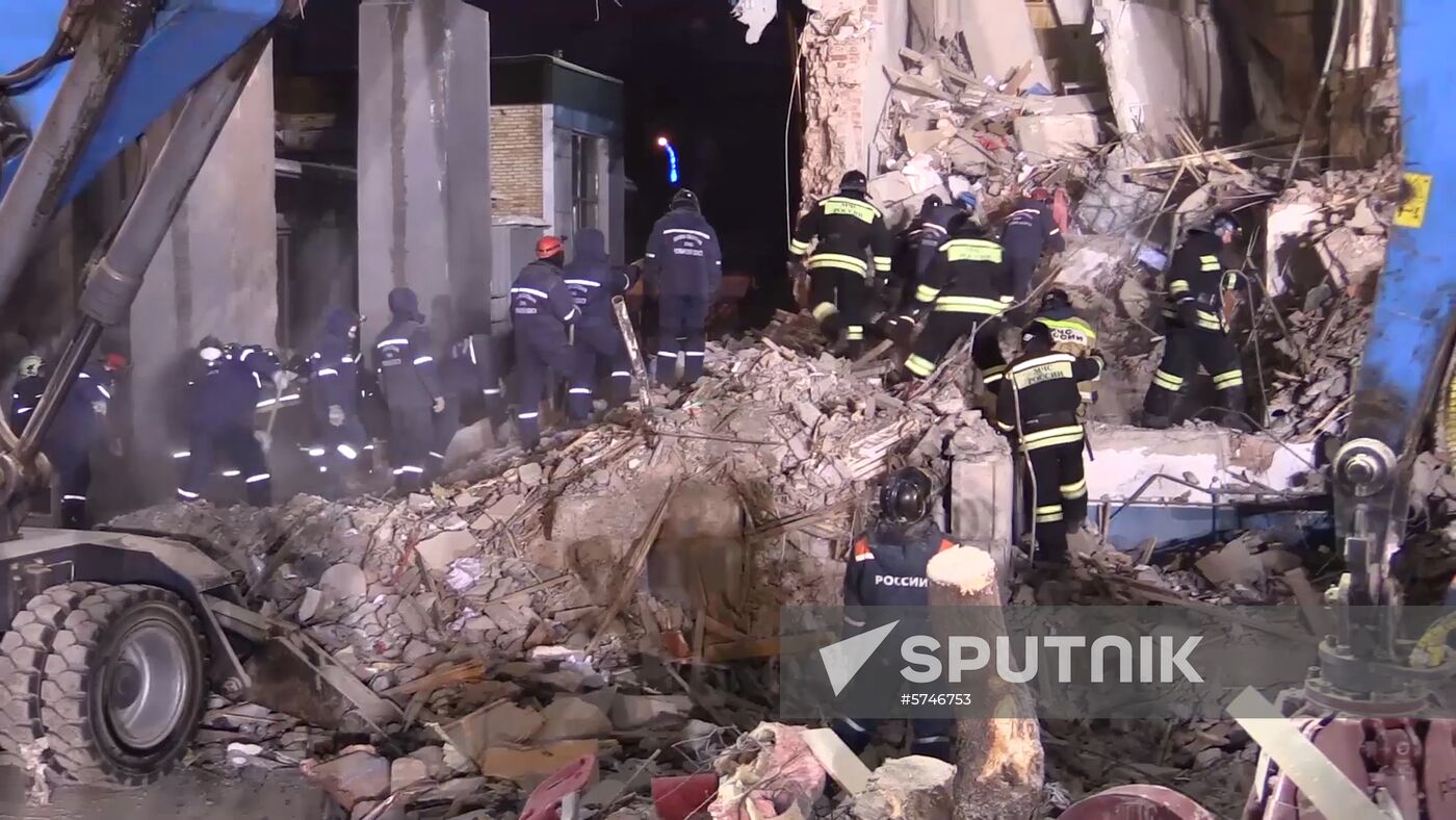 Russia Magnitogorsk Gas Explosion