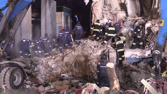 Russia Magnitogorsk Gas Explosion