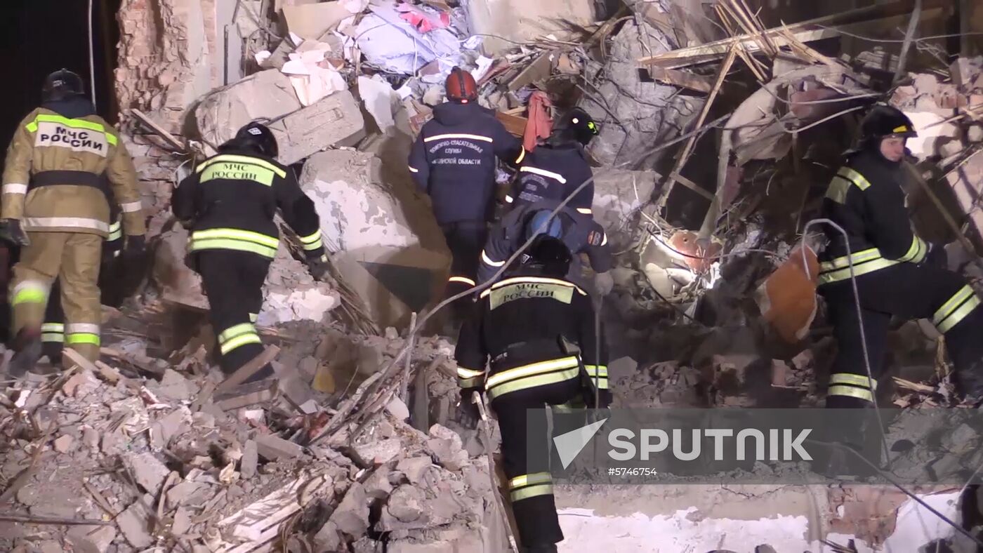 Russia Magnitogorsk Gas Explosion