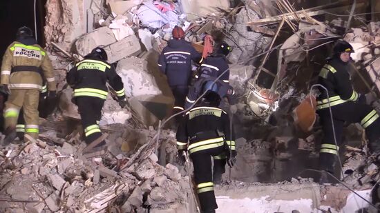 Russia Magnitogorsk Gas Explosion