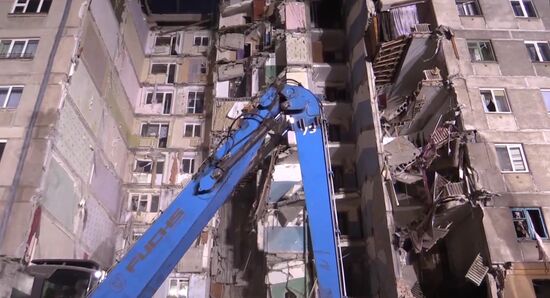 Russia Magnitogorsk Gas Explosion