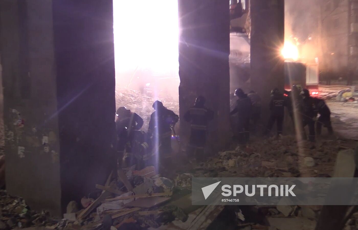 Russia Magnitogorsk Gas Explosion