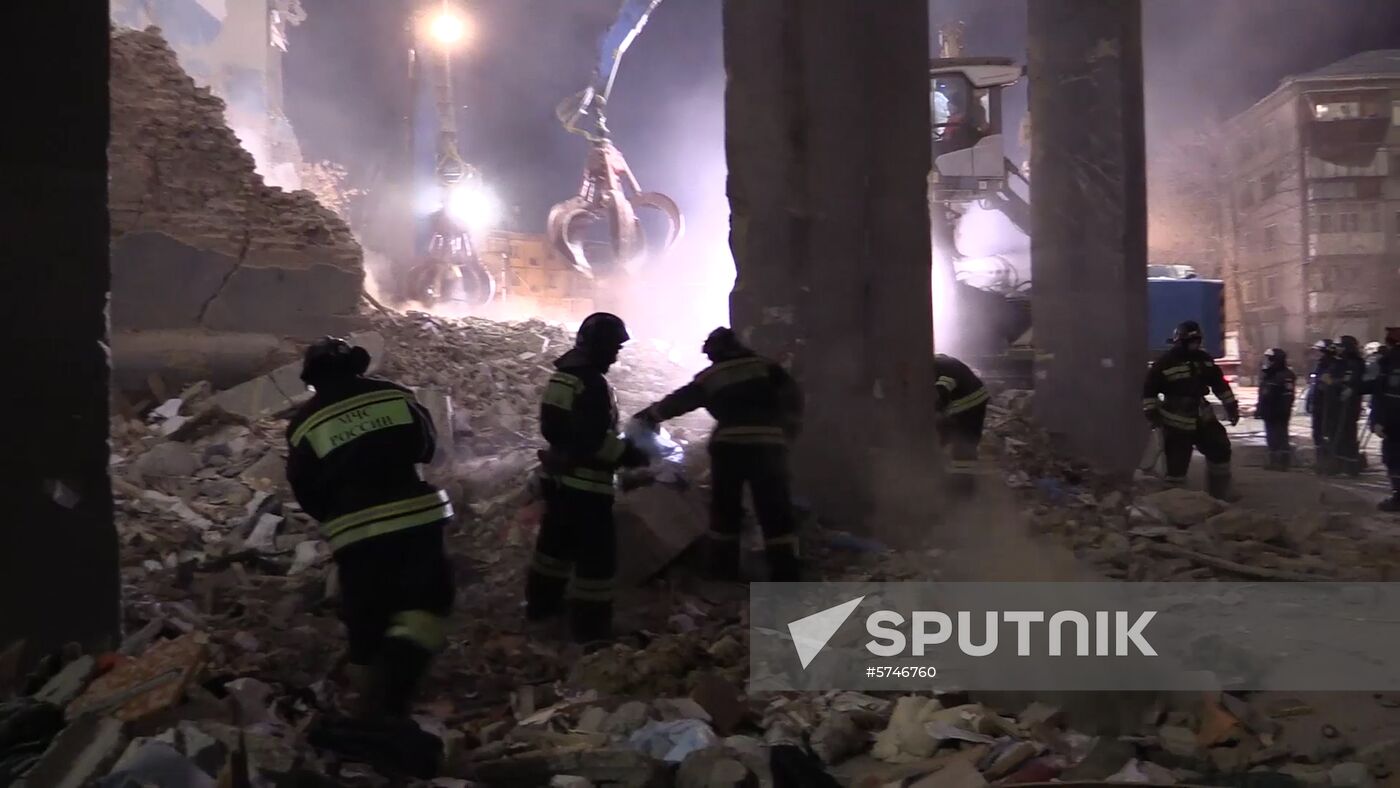 Russia Magnitogorsk Gas Explosion