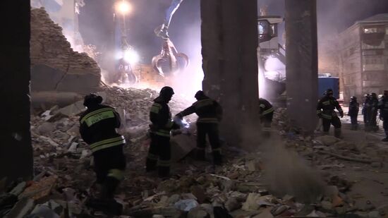 Russia Magnitogorsk Gas Explosion
