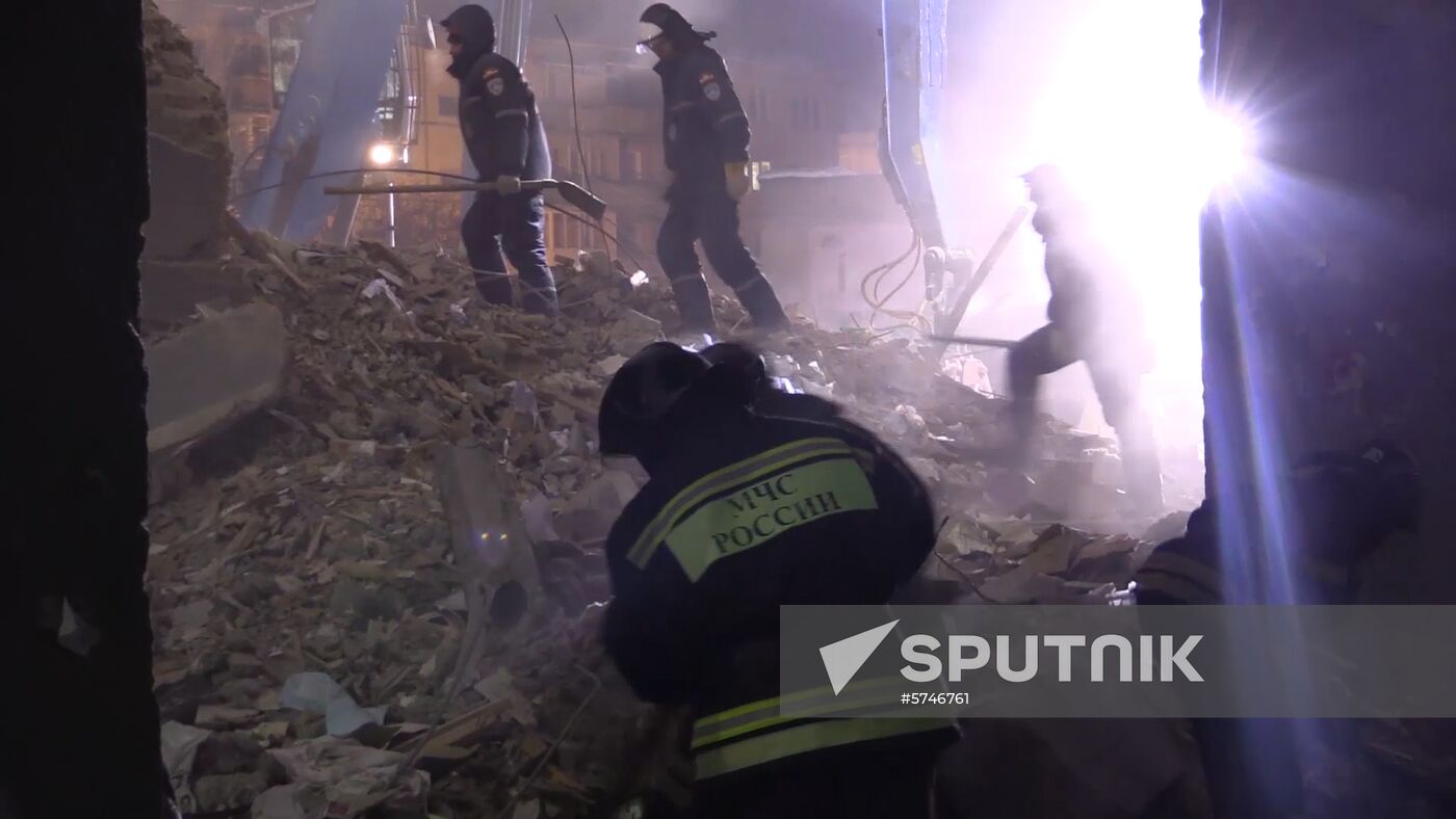 Russia Magnitogorsk Gas Explosion