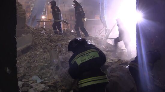 Russia Magnitogorsk Gas Explosion