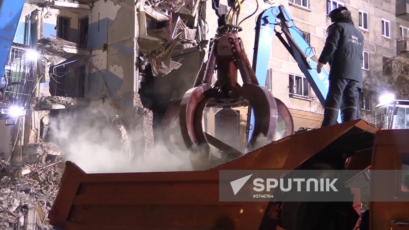 Russia Magnitogorsk Gas Explosion