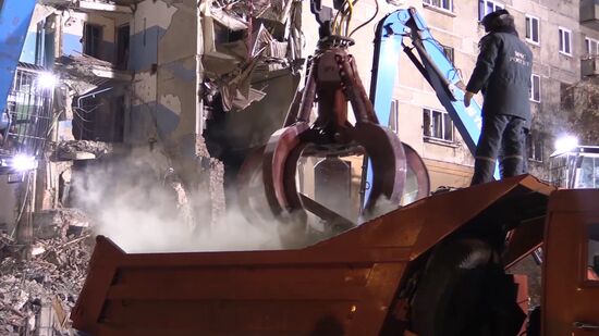 Russia Magnitogorsk Gas Explosion