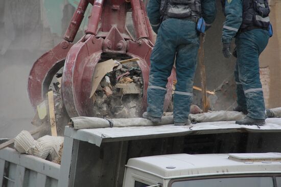 Russia Magnitogorsk Gas Explosion