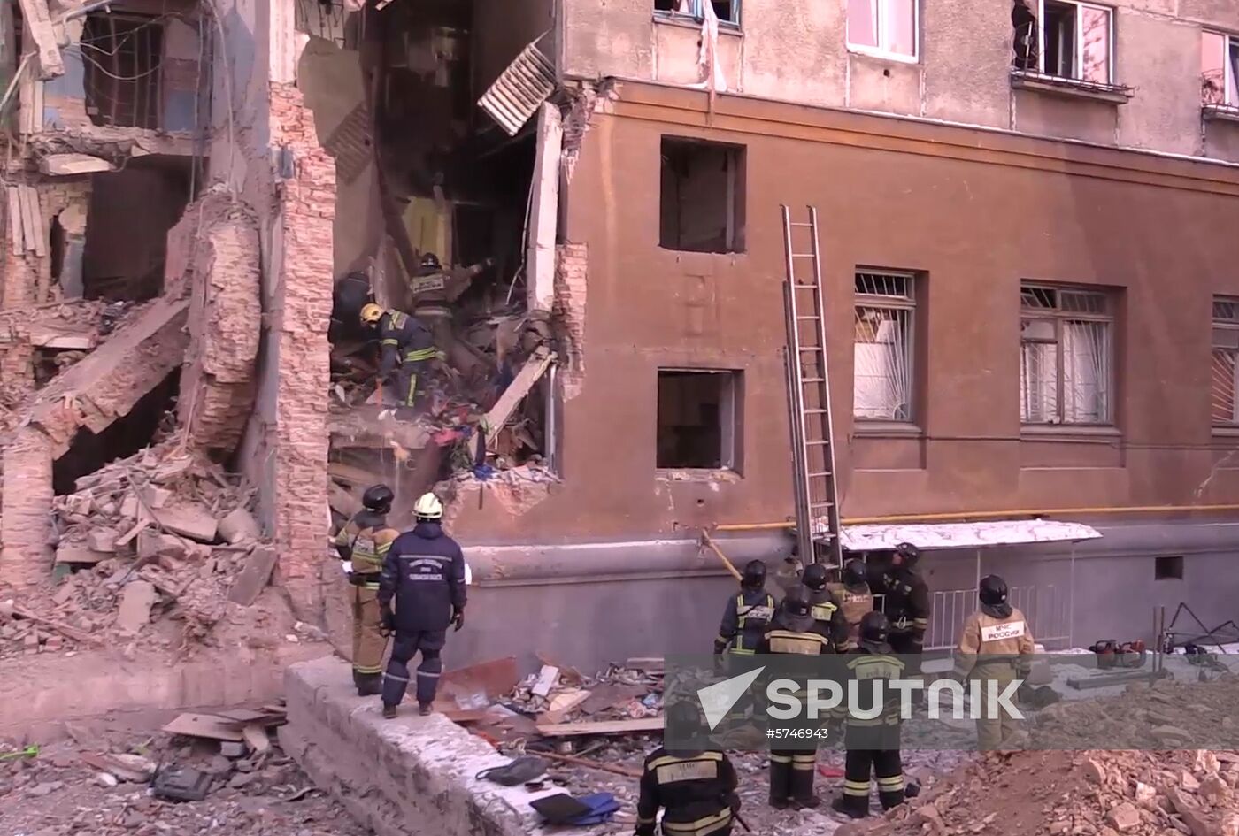 Russia Magnitogorsk Gas Explosion