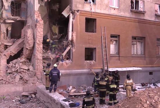 Russia Magnitogorsk Gas Explosion