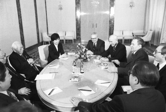Andrei Gromyko and Shigeyoshi Matsumae