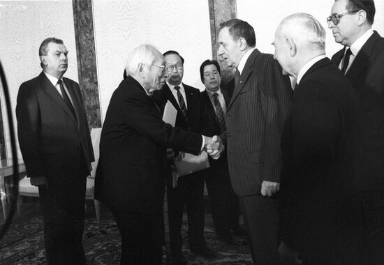 Andrei Gromyko and Shigeyoshi Matsumae