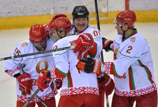 Belarus Lukashenko Ice Hockey