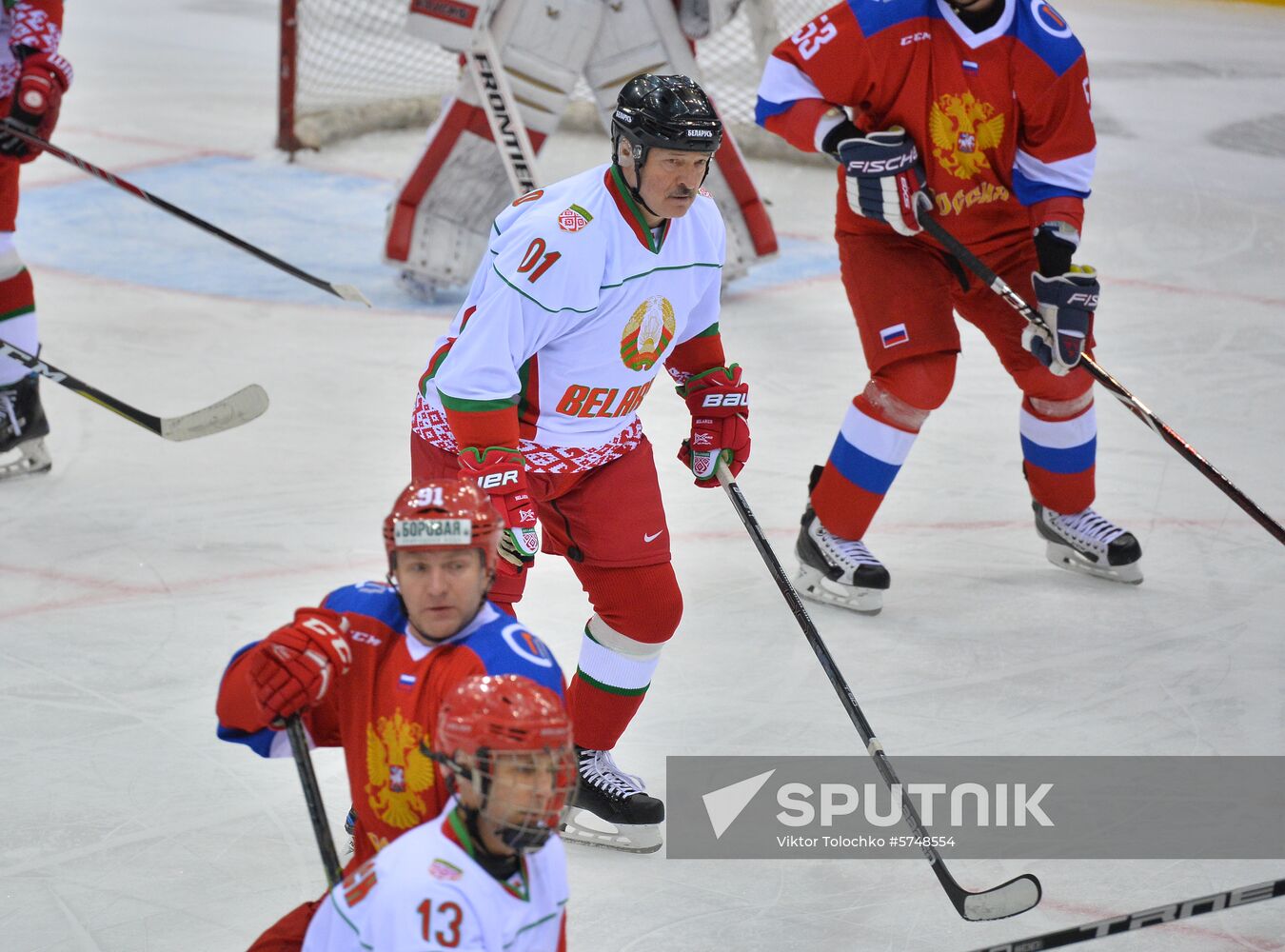 Belarus Lukashenko Ice Hockey