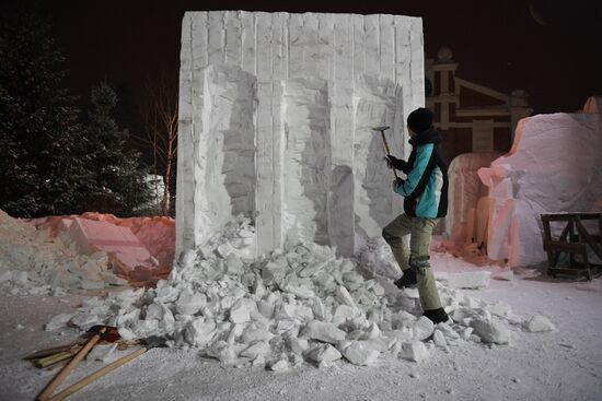 Russia Snow Sculptures
