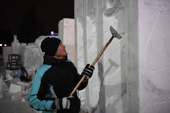 Russia Snow Sculptures