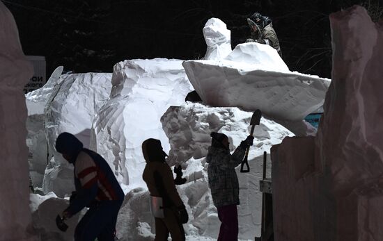 Russia Snow Sculptures