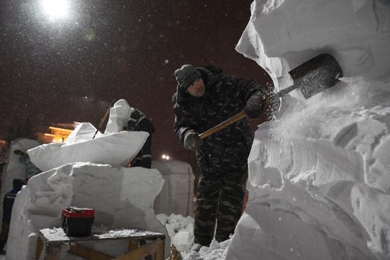 Russia Snow Sculptures