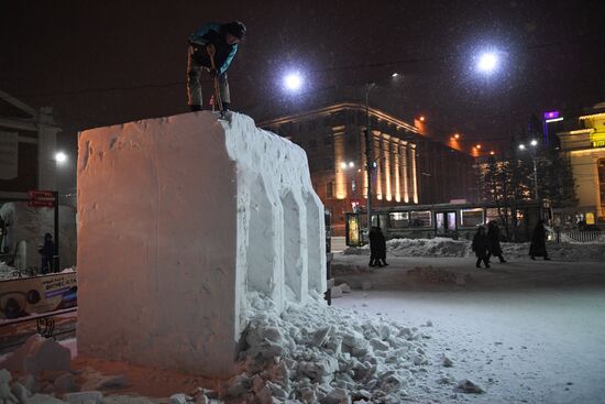 Russia Snow Sculptures