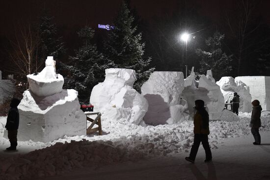 Russia Snow Sculptures