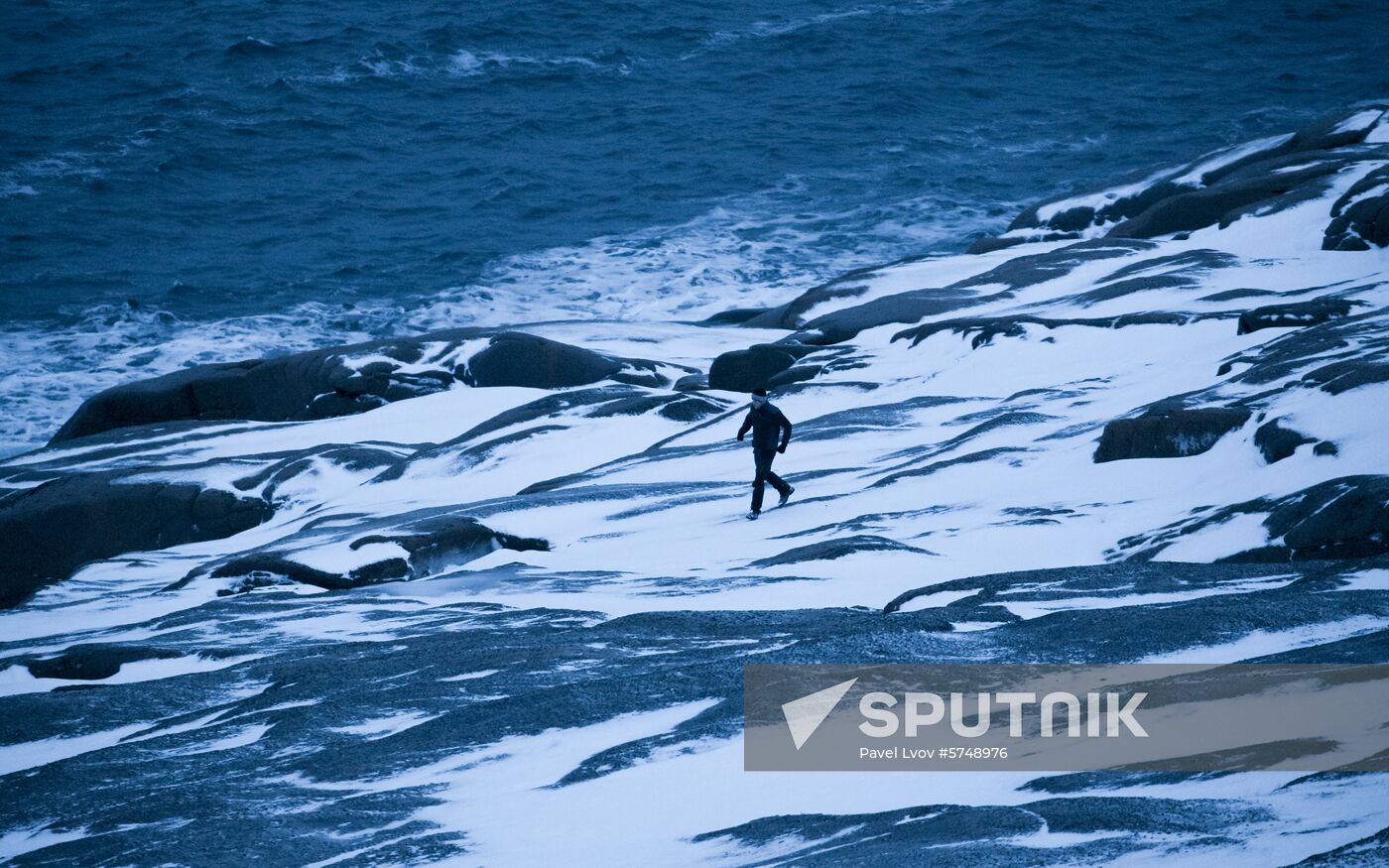 Russia Frozen Sea Shore