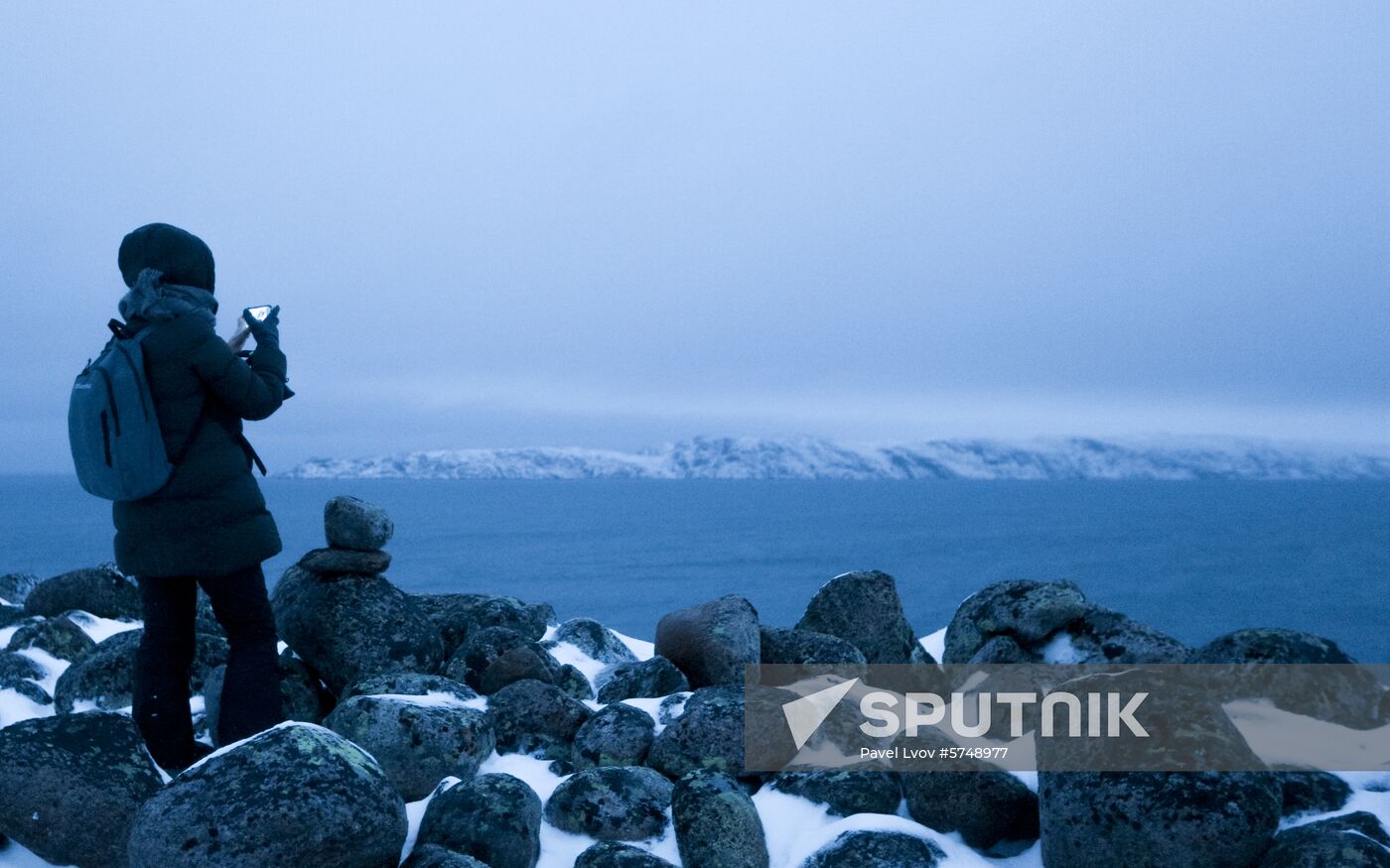 Russia Frozen Sea Shore